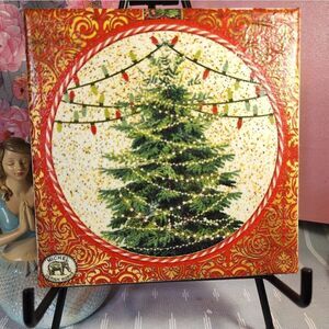 DECOUPAGE CANVAS PRINTS CHRISTMAS TREE 🎄